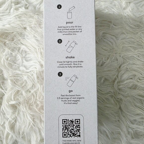 Brand New Kencko Shaker Bottle + Free Instant Smoothie Packet, Smokey Grey - Picture 6 of 7